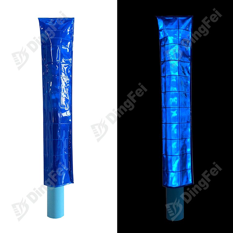 Blue PVC Mining Area Reflective Picket Pockets - 